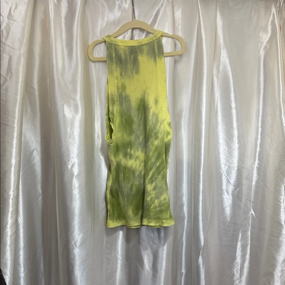 Free People Women’s | Easy Breezy Tank Top | Ripple Green & Yellow | Size Medium - Picture 5 of 5